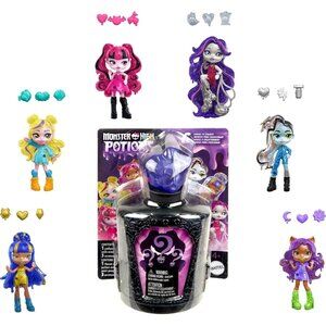 NEW Monster High Fright Size Potions Mini Dolls 3 Inch Lot Of 3 Blind Packs SALE